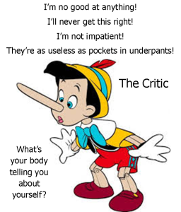 Long nose pinoccio and the critic